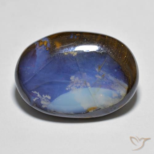13.49ct 자연스러운 다색 볼더 오팔, 타원형, 불투명체