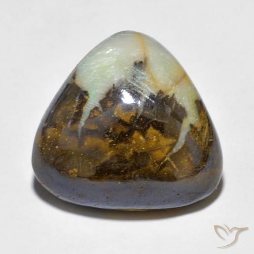 12.73ct 자연스러운 다색 볼더 오팔, 일조, 불투명체