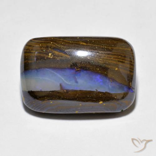 10.97ct 자연스러운 다색 볼더 오팔, 방석, 불투명체