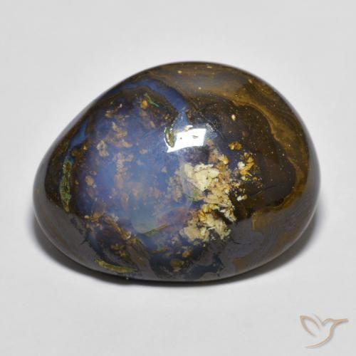 15.18ct 자연스러운 다색 볼더 오팔, 팬시한, 불투명체