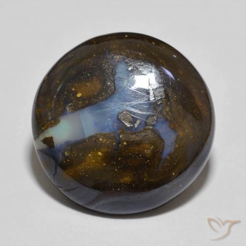 11.65ct 자연스러운 다색 볼더 오팔, 둥근, 불투명체