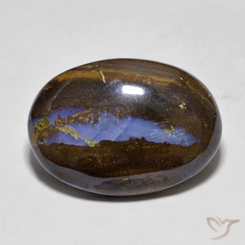 13.60ct 자연스러운 다색 볼더 오팔, 타원형, 불투명체