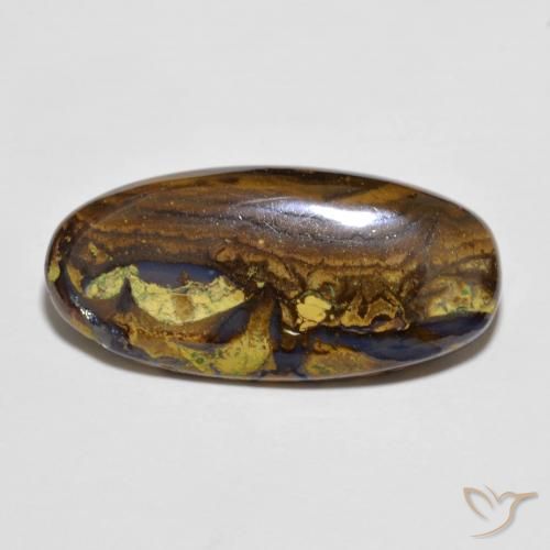 7.10ct 자연스러운 다색 볼더 오팔, 타원형, 불투명체