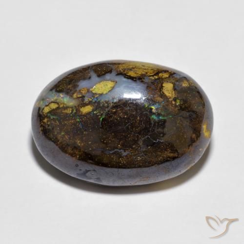 11.57ct 자연스러운 다색 볼더 오팔, 타원형, 불투명체