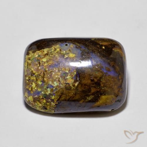 8.58ct 자연스러운 다색 볼더 오팔, 방석, 불투명체