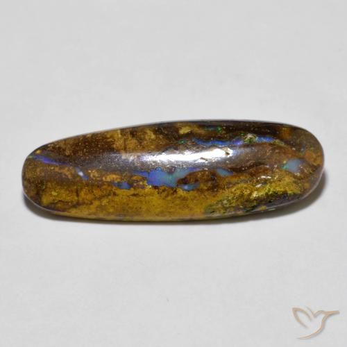 6.20ct 자연스러운 다색 볼더 오팔, 타원형, 불투명체