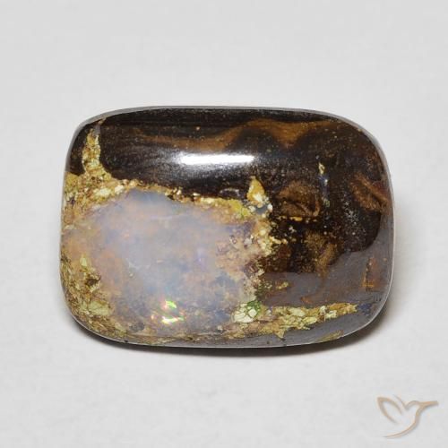 5.41ct 자연스러운 다색 볼더 오팔, 방석, 불투명체