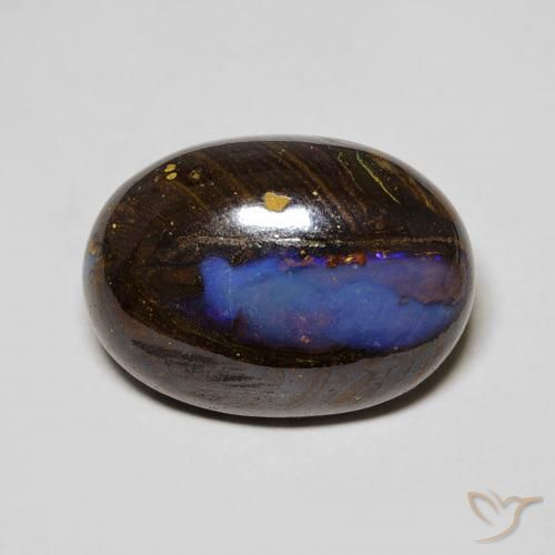 7.32ct 자연스러운 다색 볼더 오팔, 타원형, 불투명체