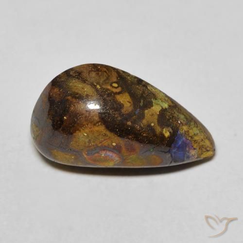 6.16ct 자연스러운 다색 볼더 오팔, 팬시한, 불투명체