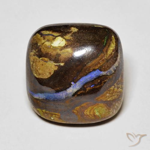 12.62ct 자연스러운 다색 볼더 오팔, 방석, 불투명체