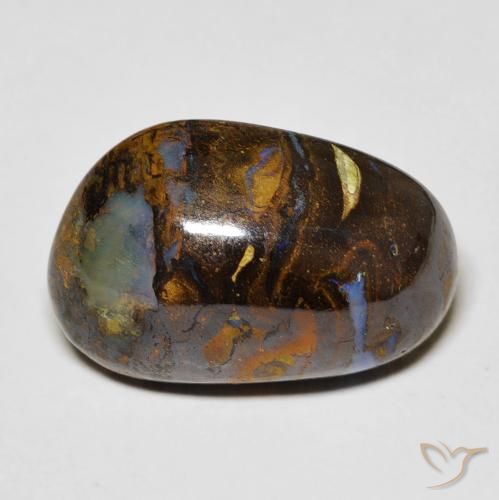 11.23ct 자연스러운 다색 볼더 오팔, 팬시한, 불투명체