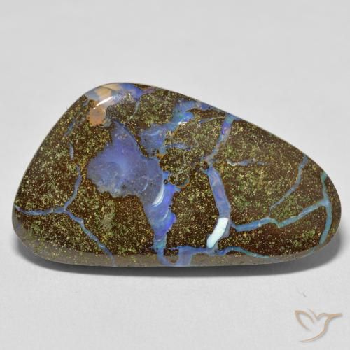 22.81ct 자연스러운 다색 볼더 오팔, 팬시한, 불투명체