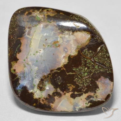 10.68ct 자연스러운 다색 볼더 오팔, 팬시한, 불투명체