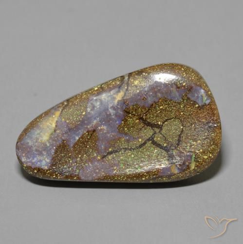 10.92ct 자연스러운 다색 볼더 오팔, 팬시한, 불투명체
