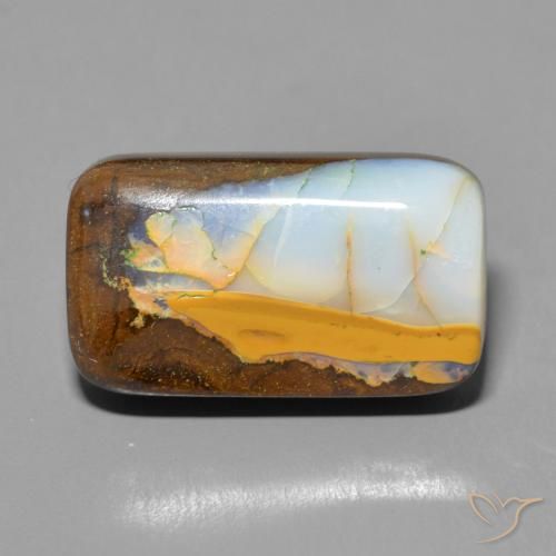 9.18ct 자연스러운 다색 볼더 오팔, 방석, 불투명체