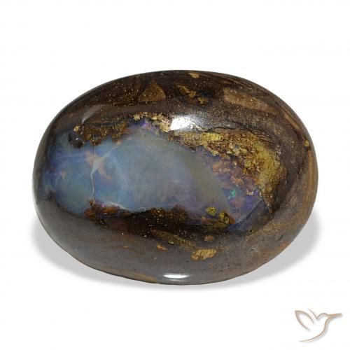 22.64ct 다색 볼더 오팔, 타원형, 불투명체