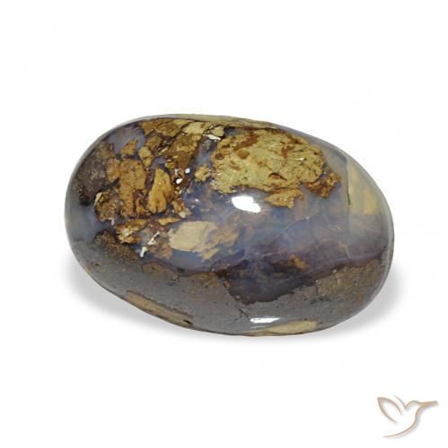 5.70캐럿 천연 다색 볼더 오팔, 타원형, 불투명체