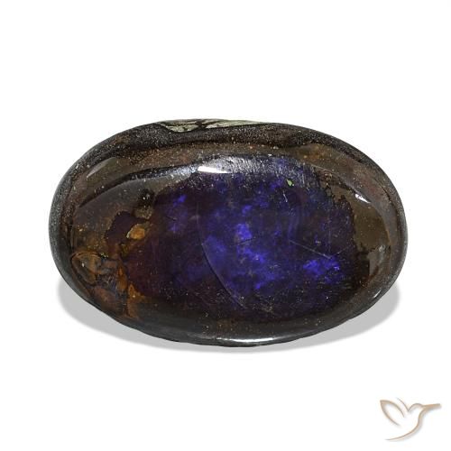 4.62ct 다색 볼더 오팔 보석, 타원형, 불투명체