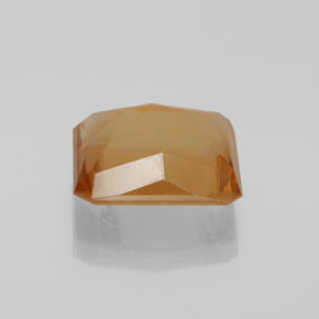 6.16캐럿 천연 오렌지 칼사이트, 에메랄드 컷, 12.5×10.7 mm, VS