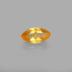 0.60캐럿 천연 옐로우 오렌지 칼사이트, 마퀴즈, 8×4.2 mm, VVS-VS