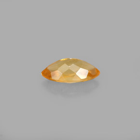 0.60캐럿 천연 옐로우 오렌지 칼사이트, 마퀴즈, 8×4.2 mm, VVS-VS