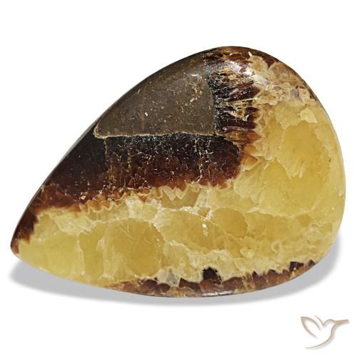 49.78ct 멀티컬러 칼사이트, 배 모양, 불투명체