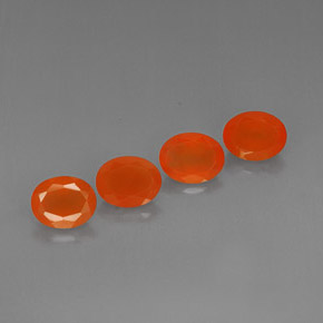 캐럿 천연 오렌지 카넬리안 보석, 타원형 컷, 8.9×7 mm, 투명한