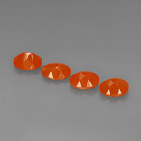 캐럿 천연 오렌지 카넬리안 보석, 타원형 컷, 8.9×7 mm, 투명한