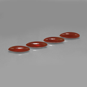 캐럿 천연 오렌지 카넬리안 보석, 마퀴즈, 16.2×5.1 mm, 투명한