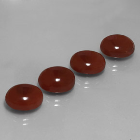 캐럿 천연 레드 오렌지 카넬리안 보석, 타원형 컷, 12×10 mm, 투명한