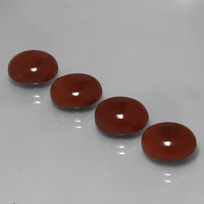 캐럿 천연 레드 오렌지 카넬리안 보석, 타원형 컷, 12×10 mm, 투명한