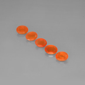 캐럿 천연 레드 오렌지 카넬리안 보석, 투명한, 6.9×5.2 mm, 투명/반투명