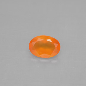 0.70캐럿 천연 오렌지 카넬리안, 투명한, 7.1×5 mm, 투명/반투명
