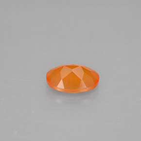 0.70캐럿 천연 오렌지 카넬리안, 투명한, 7.1×5 mm, 투명/반투명