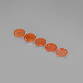 캐럿 천연 레드 오렌지 카넬리안 보석, 투명한, 7×5 mm, 투명/반투명