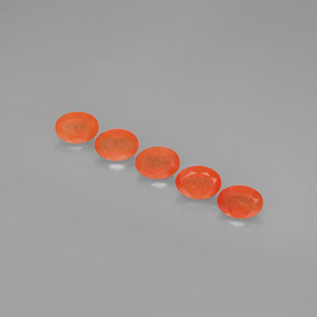 캐럿 천연 레드 오렌지 카넬리안 보석, 투명한, 7×5 mm, 투명/반투명