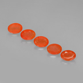 캐럿 천연 레드 오렌지 카넬리안 보석, 투명한, 7×5.2 mm, 투명/반투명