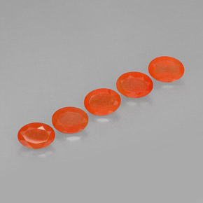 캐럿 천연 레드 오렌지 카넬리안 보석, 투명한, 7×5.2 mm, 투명/반투명