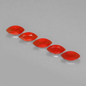 캐럿 천연 레드 오렌지 카넬리안 보석, 투명한, 8×4 mm, 투명/반투명