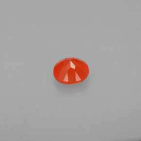 0.40캐럿 천연 오렌지 카넬리안, 투명한, 4.90 mm, 투명/반투명