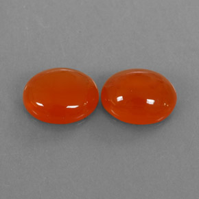 캐럿 천연 오렌지 카넬리안 보석, 투명한, 10×8.2 mm, 투명/반투명