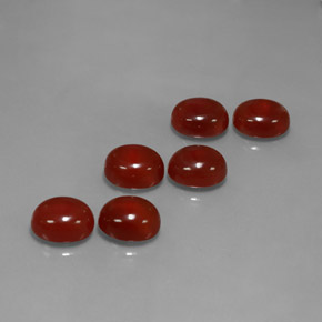 캐럿 천연 갈색빛 레드 카넬리안 보석, 타원형 컷, 12.1×10.1 mm, 투명한