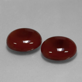 캐럿 천연 갈색빛 레드 카넬리안 보석, 타원형 컷, 14.1×12 mm, 투명한