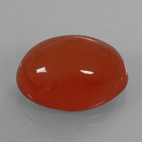 15.49캐럿 천연 오렌지 카넬리안, 투명한, 18.5×13.5 mm, 투명/반투명