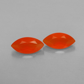 캐럿 천연 오렌지 카넬리안 보석, 투명한, 8×4 mm, 투명/반투명