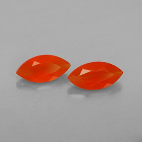 캐럿 천연 오렌지 카넬리안 보석, 투명한, 8×4 mm, 투명/반투명