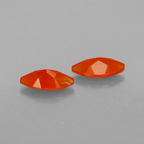 캐럿 천연 오렌지 카넬리안 보석, 투명한, 8×4 mm, 투명/반투명