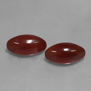 캐럿 천연 레드 오렌지 카넬리안 보석, 마퀴즈, 12.1×6.2 mm, 투명한