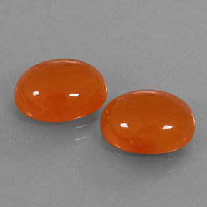 캐럿 천연 오렌지 카넬리안 보석, 투명한, 11×9.1 mm, 투명/반투명