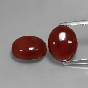 캐럿 천연 레드 카넬리안 보석, 타원형 컷, 11.1×9.1 mm, 투명한
